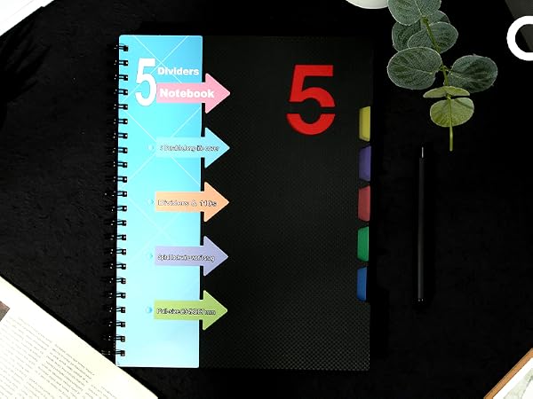 5 SUBJECT NOTEBOOK WIDE RULED
