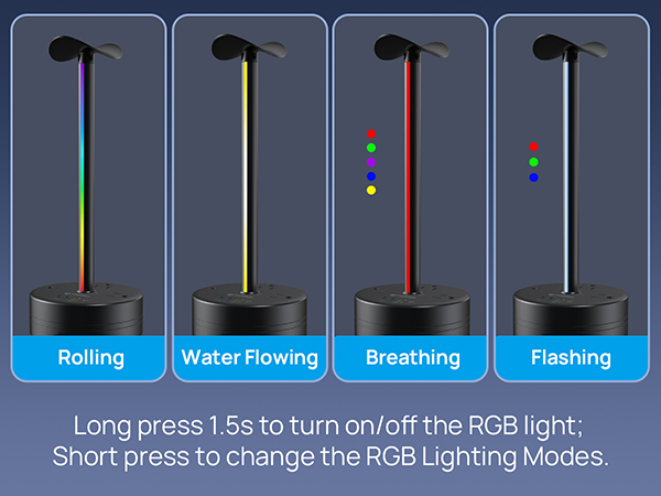 4 RGB lighting modes