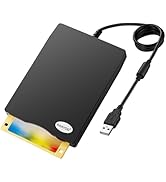 RAAYOO USB Floppy Disk Reader, 3.5 inch External Portable 1.44 MB FDD Floppy Disk Drive for Windo...