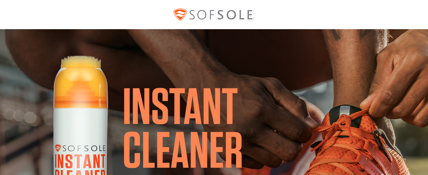 Sof Sole INSTANT CLEANER. CLEANS ATHLETIC SHOES.