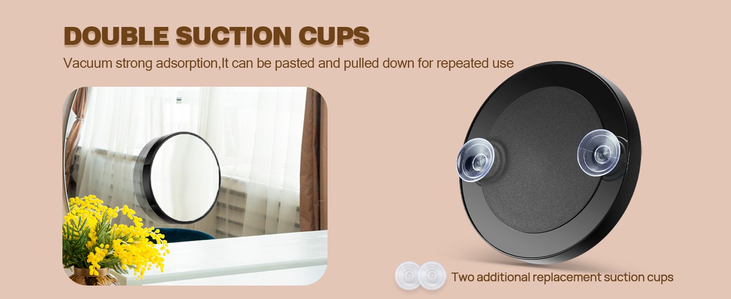 two suction cups ordinary magnification for wearing beauty pupil,applying eye black and makeup