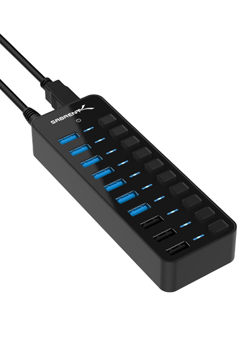 HB-B7C3 10 port 3 for charging 7 for data