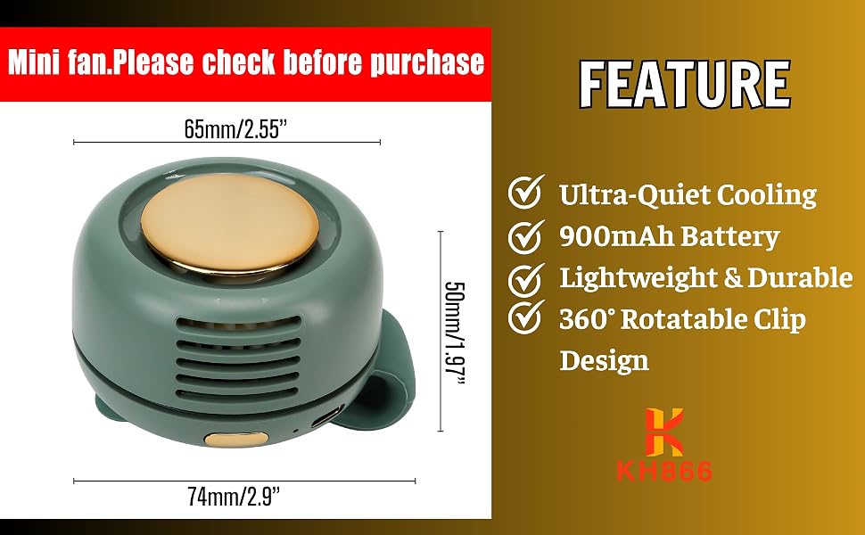 Portable Rechargeable Mini Whirlwind Fan