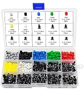 OCR Tactile Push Button Switch ,8 Values 6x6mm Micro Momentary Tact Button Switches with Colorful...