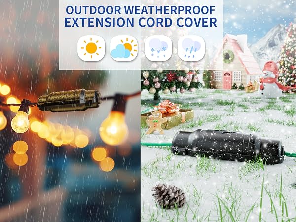 outdoor weatherproof extension cord cover