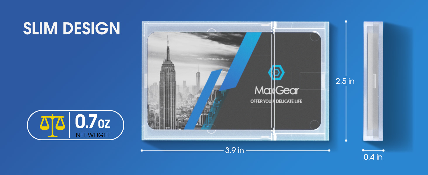 Plastic Card Holder (3 Pack)