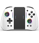 RREAKA Controller for Switch 1/ OLED/Lite, Split Design, Wireless Pro Controller with TURBO funct...