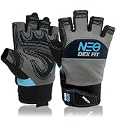DEX FIT MG310 Mechanic Fingerless Gloves, Durable Reinforcements, Firm Grip, Comfort Fit, Touchsc...