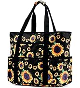 Beach Bags for Women, Large Beach Tote Bag with Zipper Tons of Pockets Beach Bag Waterproof Sandp...