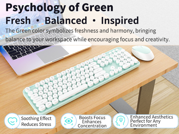 stylish wireless keyboard and mouse