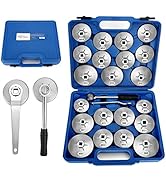 BETOOLL 23pcs Oil Filter Wrench Set, Oil Filter Socket Set with 65, 67, 72, 73, 74, 75, 76, 79, 8...