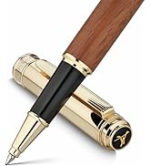 MCNTEIK 316 Luxury Journaling Pen, Nice Natural Wood for Writing, Schmidt black refill, Fancy Rol...
