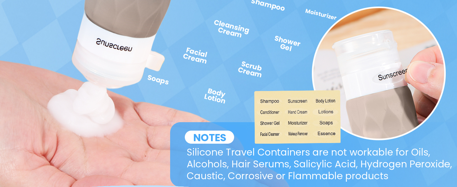 Travel Bottles for Toiletries