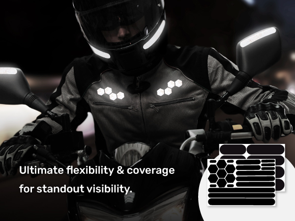 Use as motorcycle helmet reflective stickers and removable car decals with 3M adhesive materials