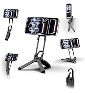 COMAN DP58 Magnetic Phone Tripod, Aluminum MagSafe Tripod Stand with Carabiner, Mini Portable Tra...