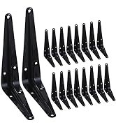 HEART ART 18 Pack Shelf Bracket 6 Inch ,Heavy Duty Shelf Brackets,Floating Shelf Bracket L Bracke...