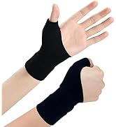 Wrist Thumb Support Compression Gloves (1 Pair), Breathable Wrist Brace Compression Sleeves with ...