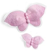 Rainbows & Lilies Pink Butterfly Decor - 2-Pc Large Butterfly Decorations, Butterfly Wall Decor f...