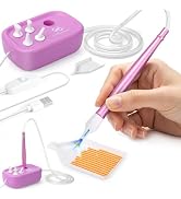 PP OPOUNT Diamond Art Vacuum Pen with 4 Drill Tips, Electric Diamond Painting Pen with Vacuum Pum...