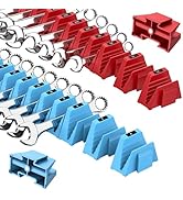 PINOZE 48PCS Magnetic Modular Wrench Organizers for Tool Drawers - Red & Blue - Wrench Rack with ...