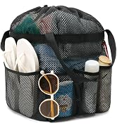 Fammart Mesh Shower Caddy Portable with Drawstring, Dorm Room Essentials for College Girls Guys, ...