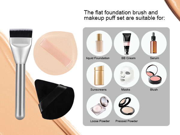 flat foundation brush
