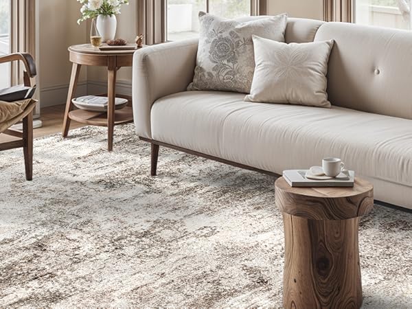 brown area rug