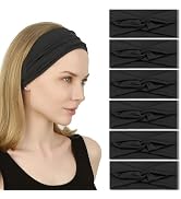 IVARYSS Headbands for Women Non-Slip, Twist Knotted Stretchy Hair Bands Yoga Running Workout Fash...