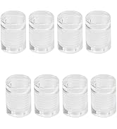 Antrader 8Pcs Clear Standoffs, 1/2" x 1/2" Acrylic Standoff Screws | Transparent Advertising Glas...