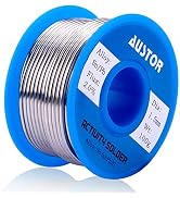 AUSTOR 63-37 Tin Lead Rosin Core Solder Wire for Electrical Soldering (1.5mm, 100g)