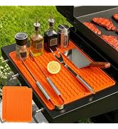 2 Pack Caketime Silicone Grill Mats Compatible with Blackstone Griddle Flat Top Accessories,Dish ...
