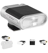 VILTROX Vintage Z1+ Retro On-Camera Flash for Beginners, GN12 Mini Flash with 7-Levels for Portra...