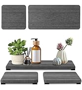 3PCS Water Absorbing Stone Tray, DryingNeat Diatomite Stone Sink Tray, Instant Dry Sink Coasters,...
