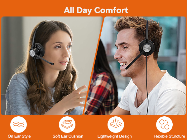 Telephone headset, office headset, IP Phone headset, landline phone headset, deskphone headset