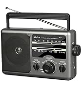 AM FM Portable Radio Battery Operated by 4X D Cell Batteries Or AC Power | Transistor Radio with ...