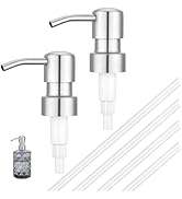 Segbeauty Soap Dispenser Pump Replacement, 2pcs Stainless Steel Dispenser Pump Head for Standard ...
