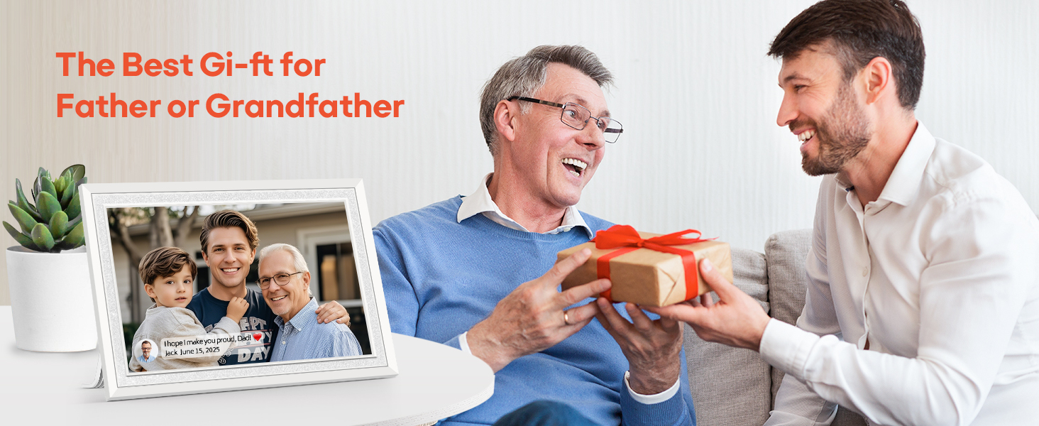 frameo digital picture photo video frame gift for mom grandma grandparent father mother birthday