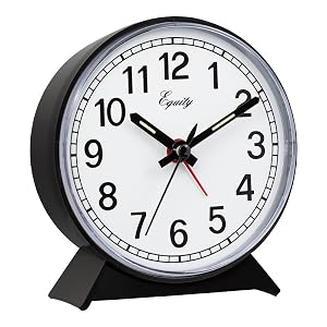 equity, lacrosse, la crosse, 14075, bedside, keywind, keywound, alarm, clock