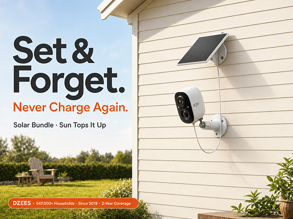 Solar Powered Security Camera