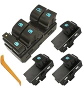 20945129 Front Left Driver Side Master Window Switch & 3Pcs Passenger Window Switch Compatible wi...