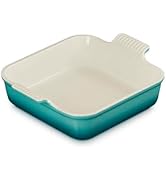 Le Creuset Stoneware Heritage Square Baking Dish, 3qt., Riviera
