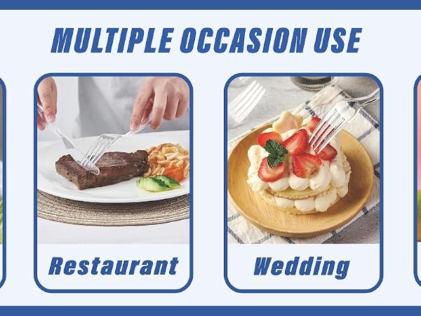 360 Count Extra Heavy Duty Clear Plastic Silverware