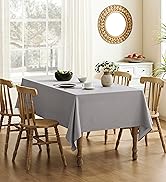 grey tablecloth