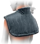 Pure Enrichment PureRelief Pro Far Infrared Neck & Shoulder Heating Pad - Deeper Muscle Relief, 4...