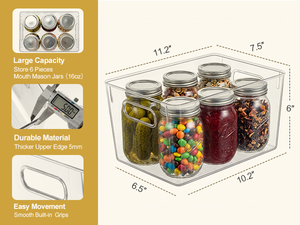 thick storage bins