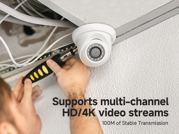 CM In wall rated Cat6 ethernet cable spool with a foot-marked jacket for easy installation