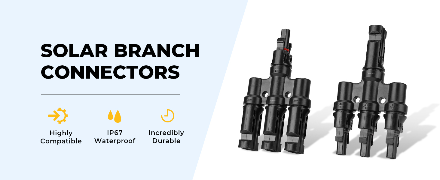 Solar Branch Connectors 3 to 1