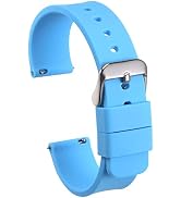 HARFINGTON Silicone Watch Band Quick Release Soft Rubber Replacement Watch Strap with Stainless S...