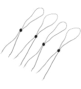 GANPUB 4-Pack Windproof Hat Clips - Adjustable Durable Nylon Hat Strap with Secure Clips for Fish...