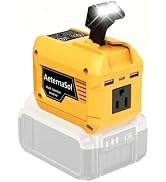 250W Power Inverter Compatible with DeWALT 20V Battery, Portable Tool Battery Inverter DC 20V to ...